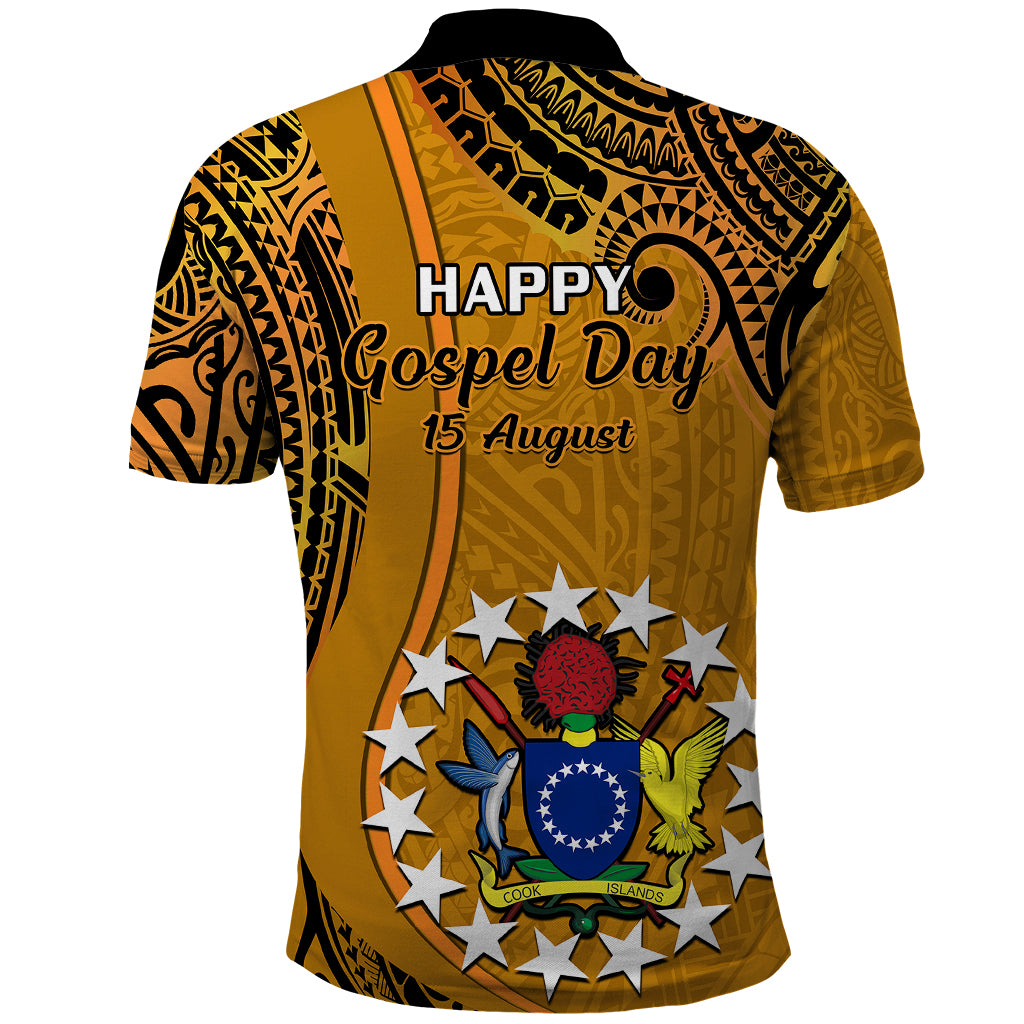 15 August  Rakahanga Island Gospel Day Polo Shirt Cook Islands Tribal Pattern - Wonder Print Shop