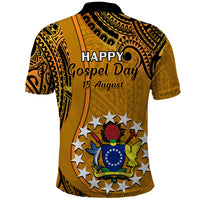 15 August  Rakahanga Island Gospel Day Polo Shirt Cook Islands Tribal Pattern - Wonder Print Shop