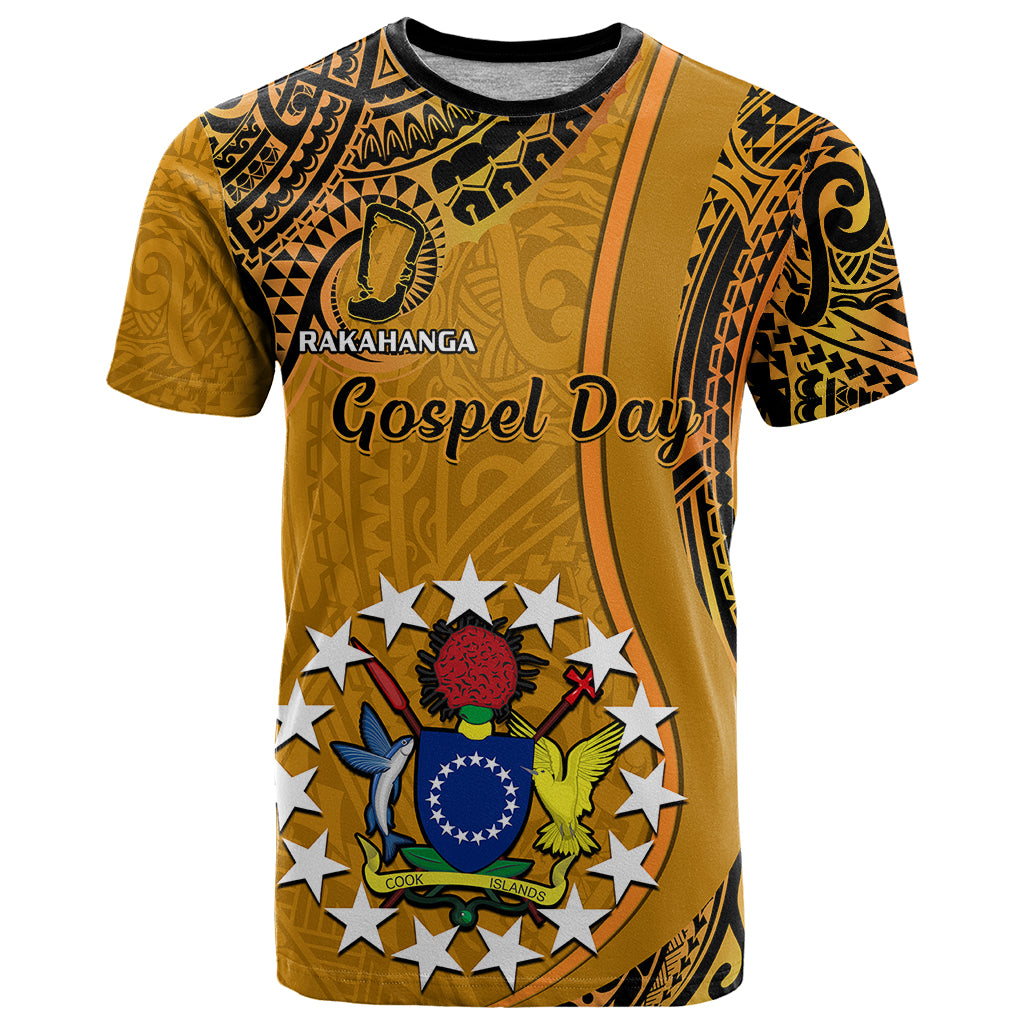 15 August  Rakahanga Island Gospel Day T Shirt Cook Islands Tribal Pattern - Wonder Print Shop