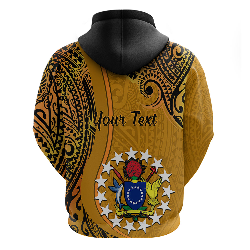 Personalised 15 August Rakahanga Island Gospel Day Hoodie Cook Islands Tribal Pattern - Wonder Print Shop