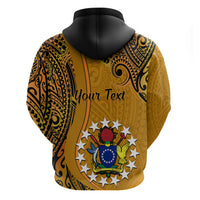 Personalised 15 August Rakahanga Island Gospel Day Hoodie Cook Islands Tribal Pattern - Wonder Print Shop