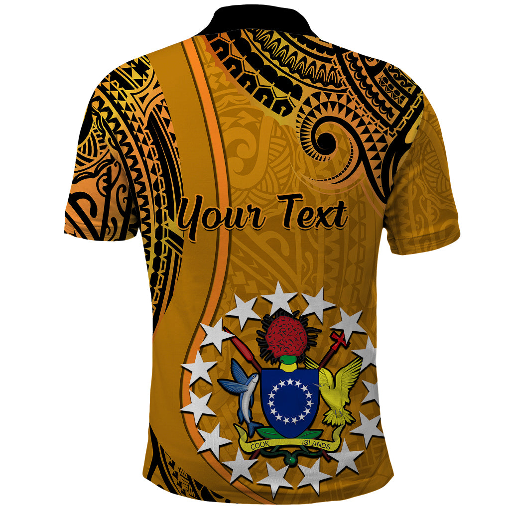 Personalised 15 August Rakahanga Island Gospel Day Polo Shirt Cook Islands Tribal Pattern - Wonder Print Shop