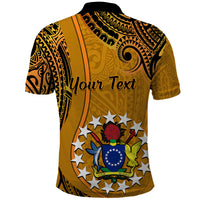 Personalised 15 August Rakahanga Island Gospel Day Polo Shirt Cook Islands Tribal Pattern - Wonder Print Shop