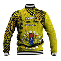 27 October Aitutaki Island Gospel Day Baseball Jacket Cook Islands Tribal Pattern - Wonder Print Shop