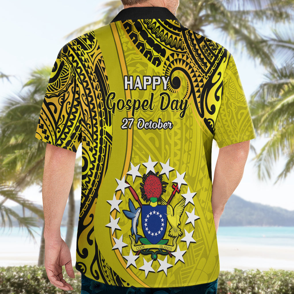 27 October Aitutaki Island Gospel Day Hawaiian Shirt Cook Islands Tribal Pattern - Wonder Print Shop