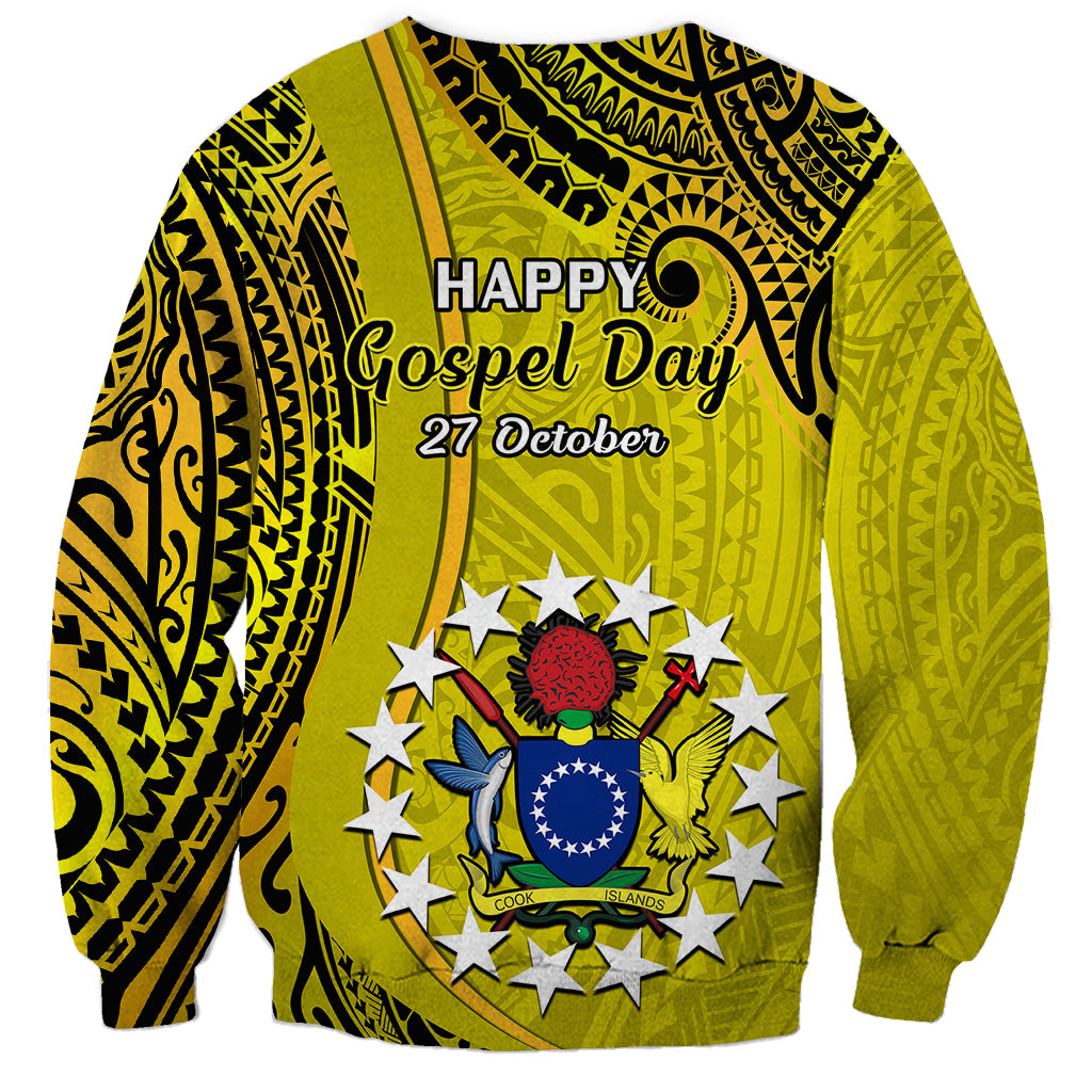 27 October Aitutaki Island Gospel Day Sweatshirt Cook Islands Tribal Pattern - Wonder Print Shop
