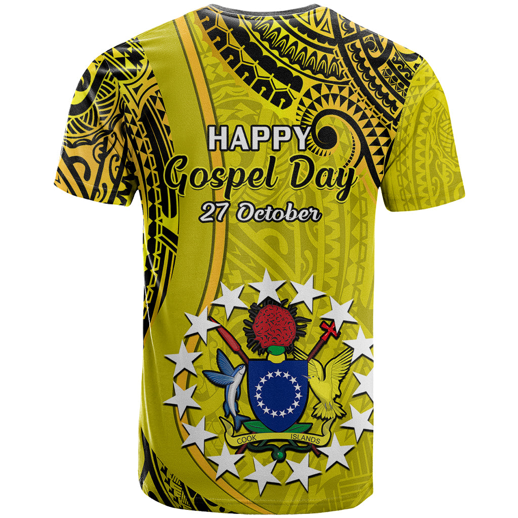 27 October Aitutaki Island Gospel Day T Shirt Cook Islands Tribal Pattern - Wonder Print Shop