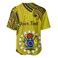 Personalised 27 October Aitutaki Island Gospel Day Baseball Jersey Cook Islands Tribal Pattern - Wonder Print Shop