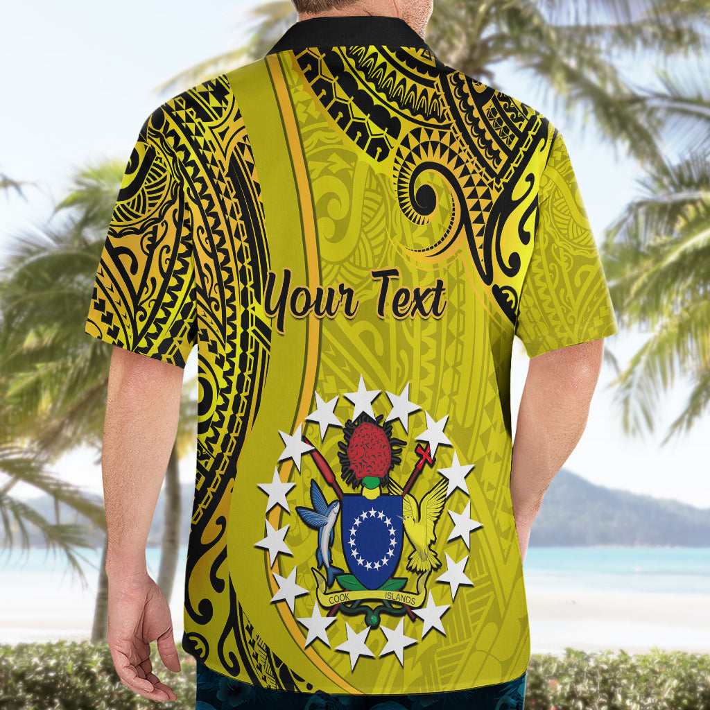 Personalised 27 October Aitutaki Island Gospel Day Hawaiian Shirt Cook Islands Tribal Pattern - Wonder Print Shop
