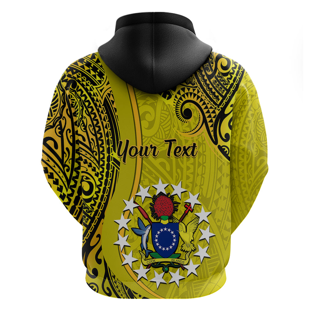 Personalised 27 October Aitutaki Island Gospel Day Hoodie Cook Islands Tribal Pattern - Wonder Print Shop