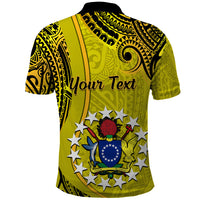 Personalised 27 October Aitutaki Island Gospel Day Polo Shirt Cook Islands Tribal Pattern - Wonder Print Shop