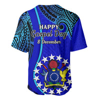 8 December Pukapuka Island Gospel Day Baseball Jersey Cook Islands Tribal Pattern - Wonder Print Shop