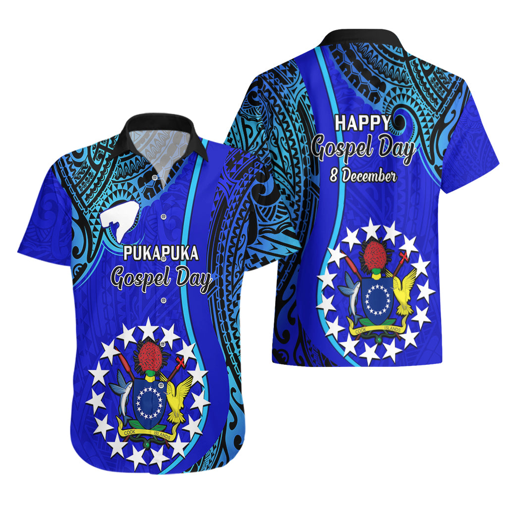 8 December Pukapuka Island Gospel Day Hawaiian Shirt Cook Islands Tribal Pattern - Wonder Print Shop