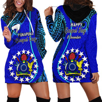 8 December Pukapuka Island Gospel Day Hoodie Dress Cook Islands Tribal Pattern - Wonder Print Shop