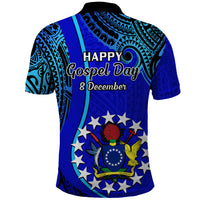8 December Pukapuka Island Gospel Day Polo Shirt Cook Islands Tribal Pattern - Wonder Print Shop