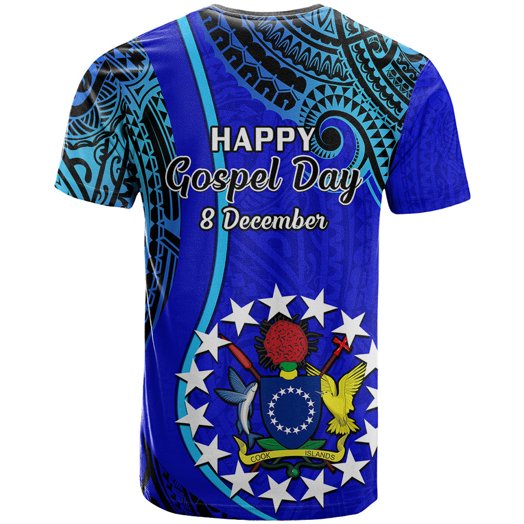 8 December Pukapuka Island Gospel Day T Shirt Cook Islands Tribal Pattern - Wonder Print Shop