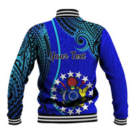 Personalised 8 December Pukapuka Island Gospel Day Baseball Jacket Cook Islands Tribal Pattern - Wonder Print Shop