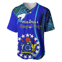 Personalised 8 December Pukapuka Island Gospel Day Baseball Jersey Cook Islands Tribal Pattern - Wonder Print Shop