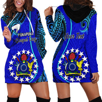 Personalised 8 December Pukapuka Island Gospel Day Hoodie Dress Cook Islands Tribal Pattern - Wonder Print Shop