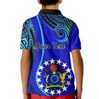 Personalised 8 December Pukapuka Island Gospel Day Kid Polo Shirt Cook Islands Tribal Pattern - Wonder Print Shop