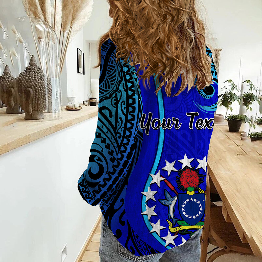 Personalised 8 December Pukapuka Island Gospel Day Women Casual Shirt Cook Islands Tribal Pattern - Wonder Print Shop