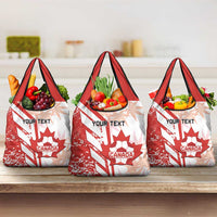 Custom Canada Soccer Grocery Bag Les Rouges Sporty Style