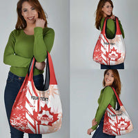 Custom Canada Soccer Grocery Bag Les Rouges Sporty Style