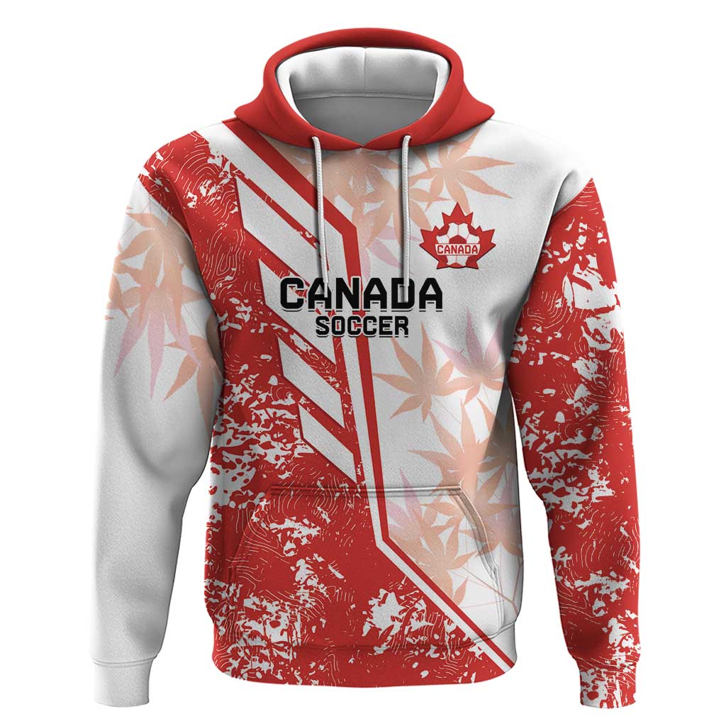 Custom Canada Soccer Hoodie Les Rouges Sporty Style - Wonder Print Shop