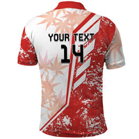 Custom Canada Soccer Polo Shirt Les Rouges Sporty Style - Wonder Print Shop