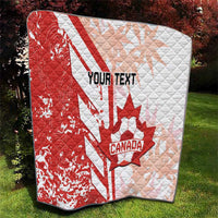 Custom Canada Soccer Quilt Les Rouges Sporty Style - Wonder Print Shop