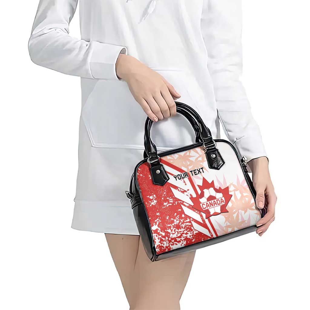 Custom Canada Soccer Shoulder Handbag Les Rouges Sporty Style