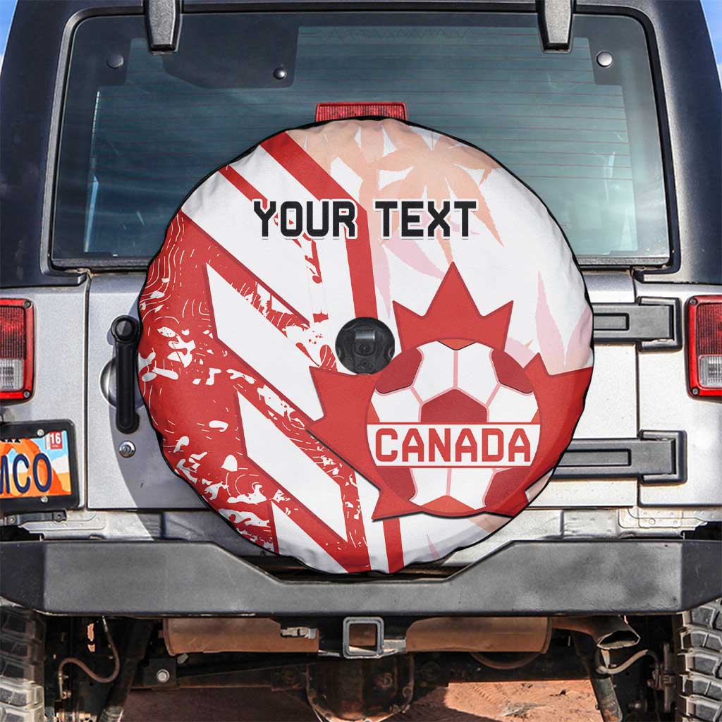 Custom Canada Soccer Spare Tire Cover Les Rouges Sporty Style - Wonder Print Shop