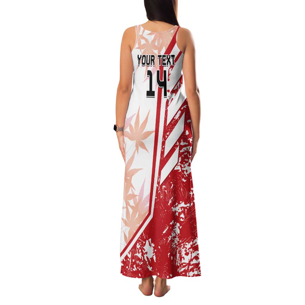 Custom Canada Soccer Tank Maxi Dress Les Rouges Sporty Style - Wonder Print Shop