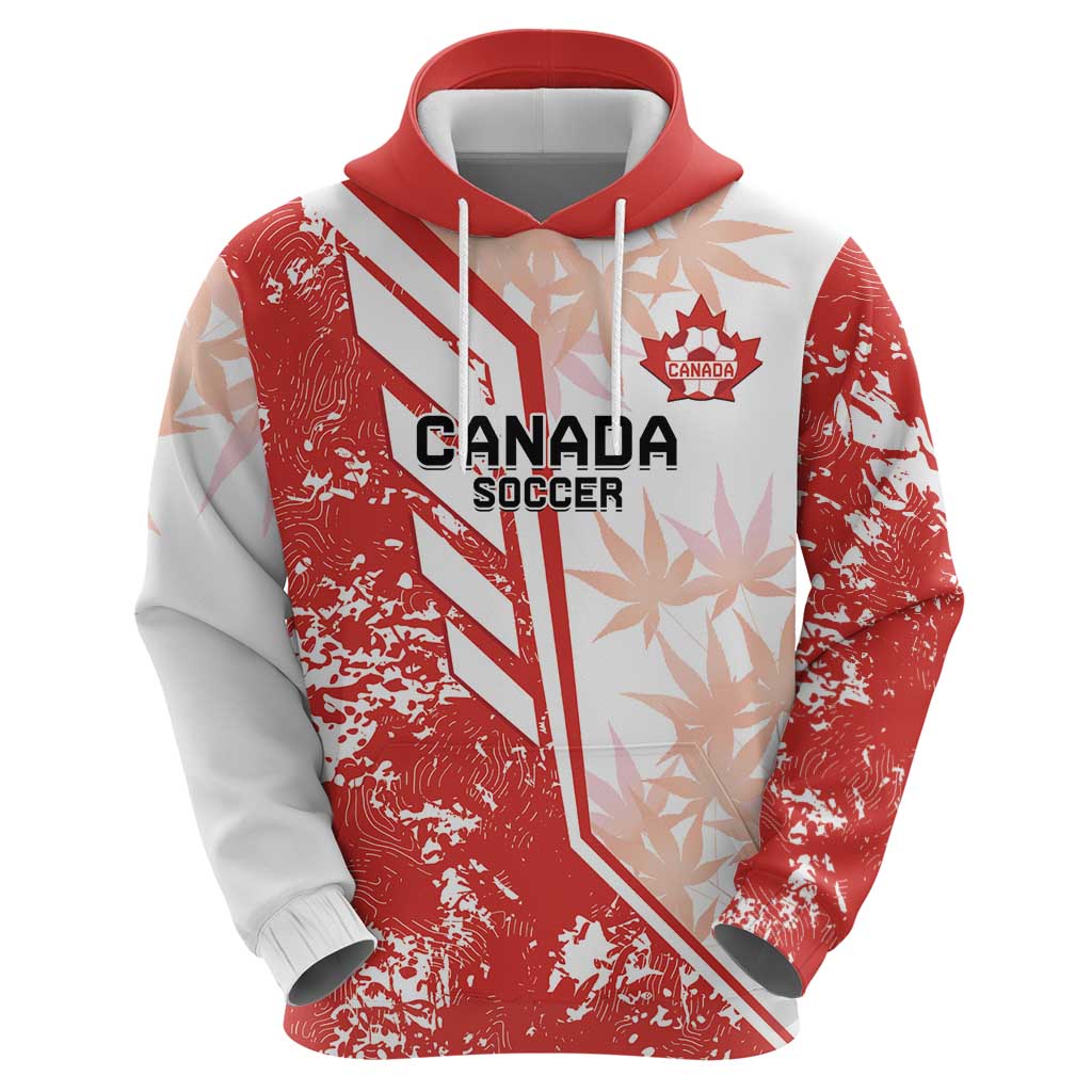 Custom Canada Soccer Zip Hoodie Les Rouges Sporty Style - Wonder Print Shop