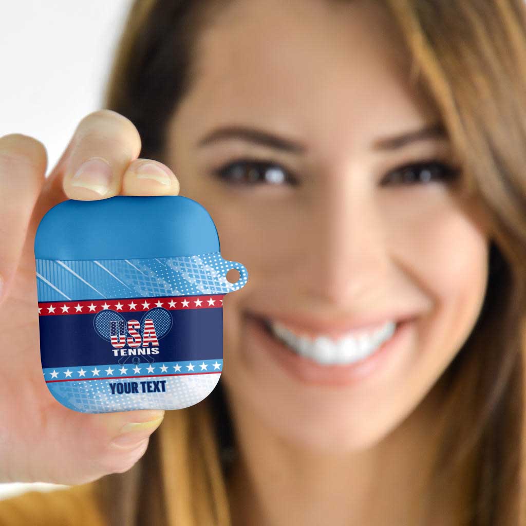 Custom United States Tennis AirPods Case 2025 Go USA - Wonder Print Shop