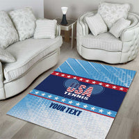 Custom United States Tennis Area Rug 2025 Go USA - Wonder Print Shop