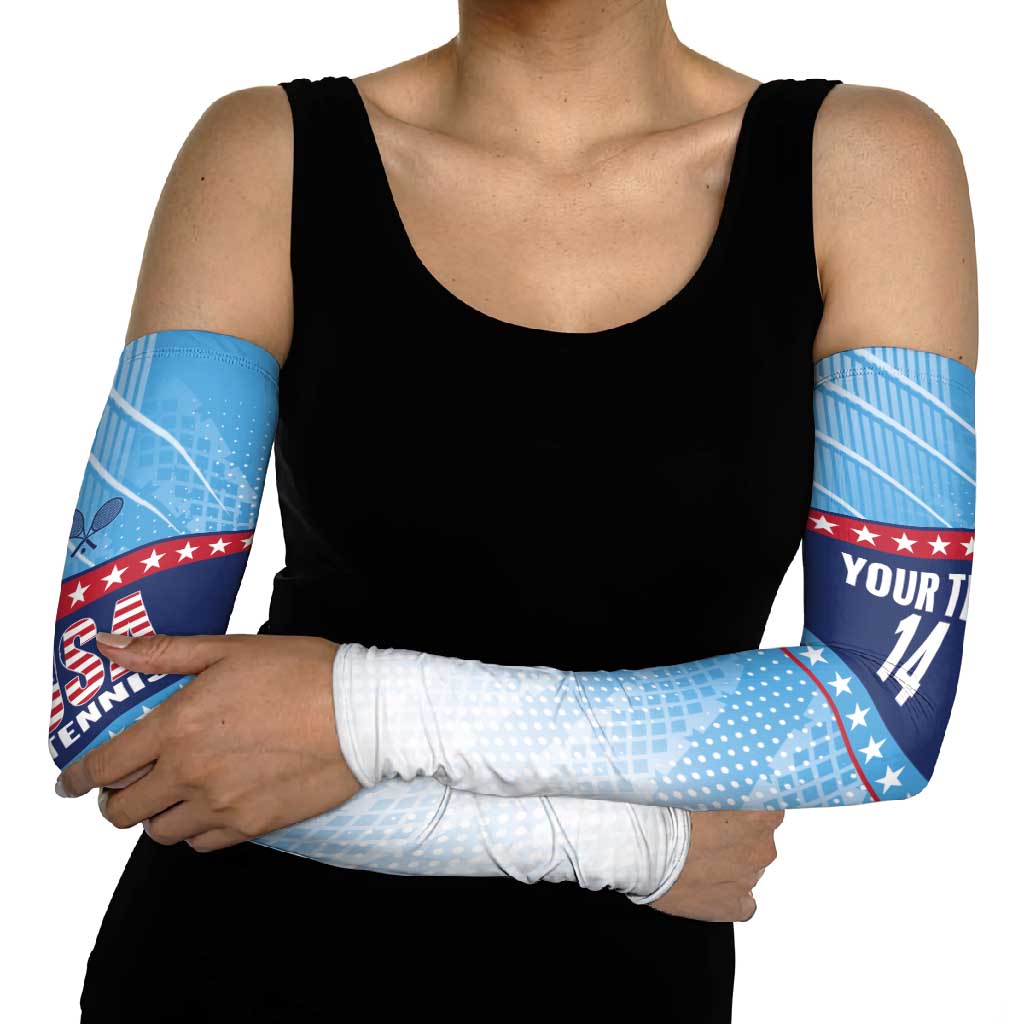 Custom United States Tennis Arm Sleeves 2025 Go USA - Wonder Print Shop