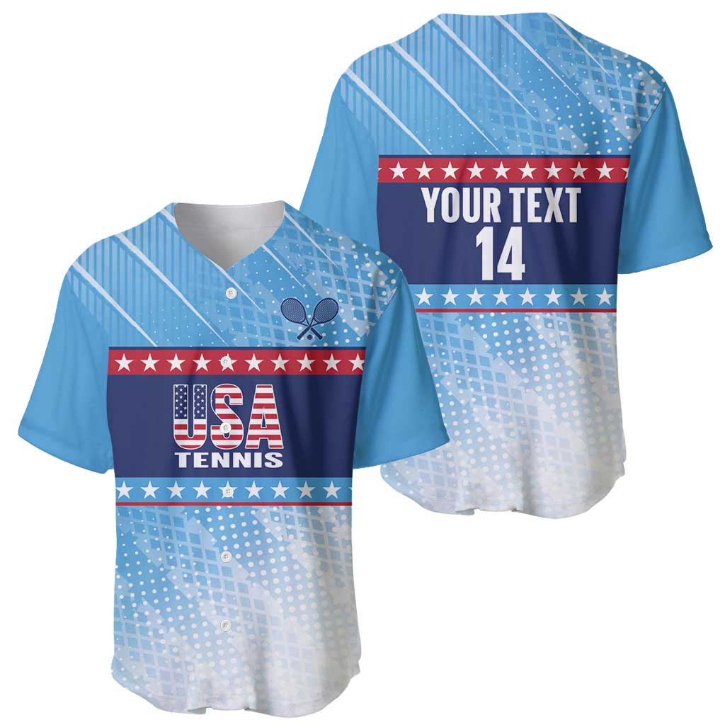 Custom United States Tennis Baseball Jersey 2025 Go USA - Wonder Print Shop