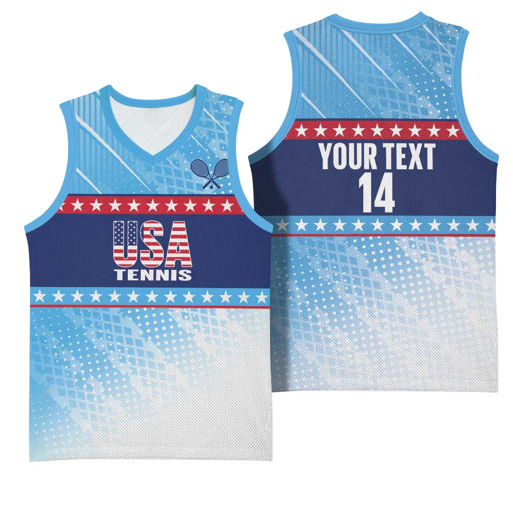 Custom United States Tennis Basketball Jersey 2025 Go USA - Wonder Print Shop
