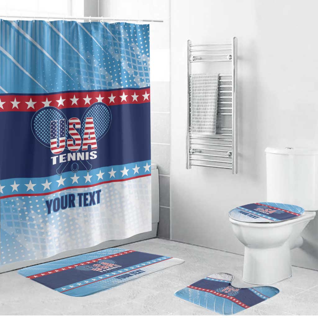 Custom United States Tennis Bathroom Set 2025 Go USA - Wonder Print Shop