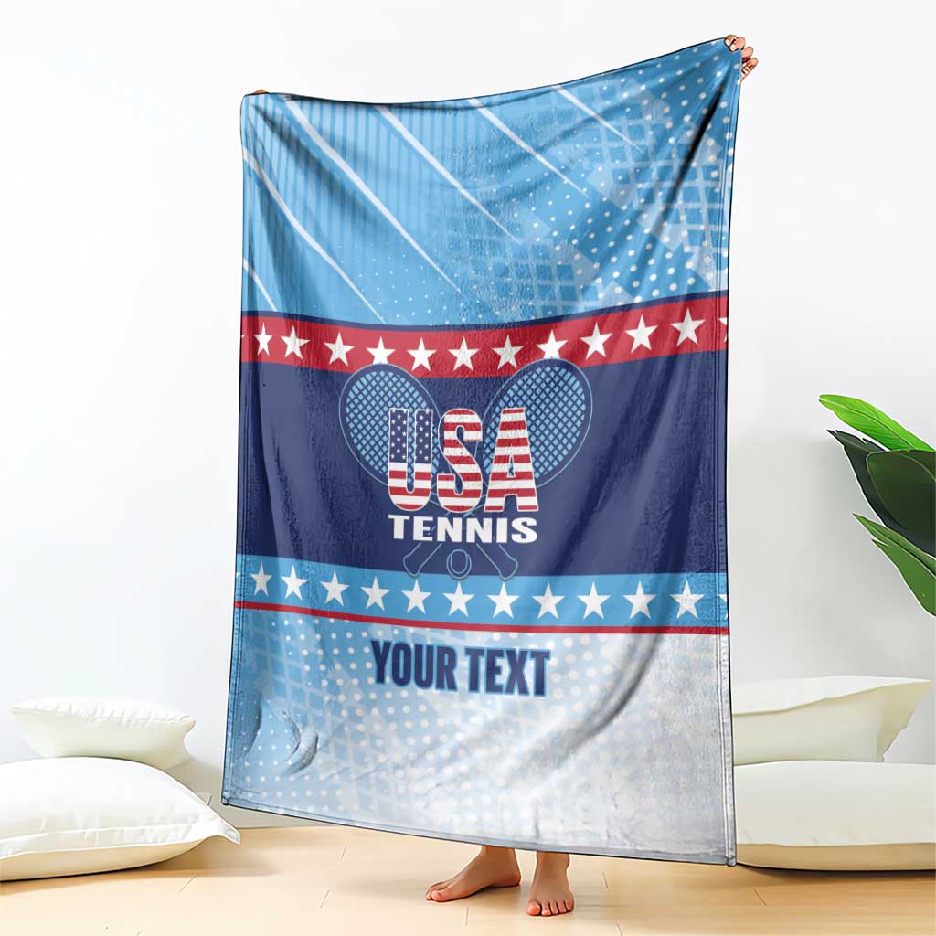 Custom United States Tennis Blanket 2025 Go USA - Wonder Print Shop