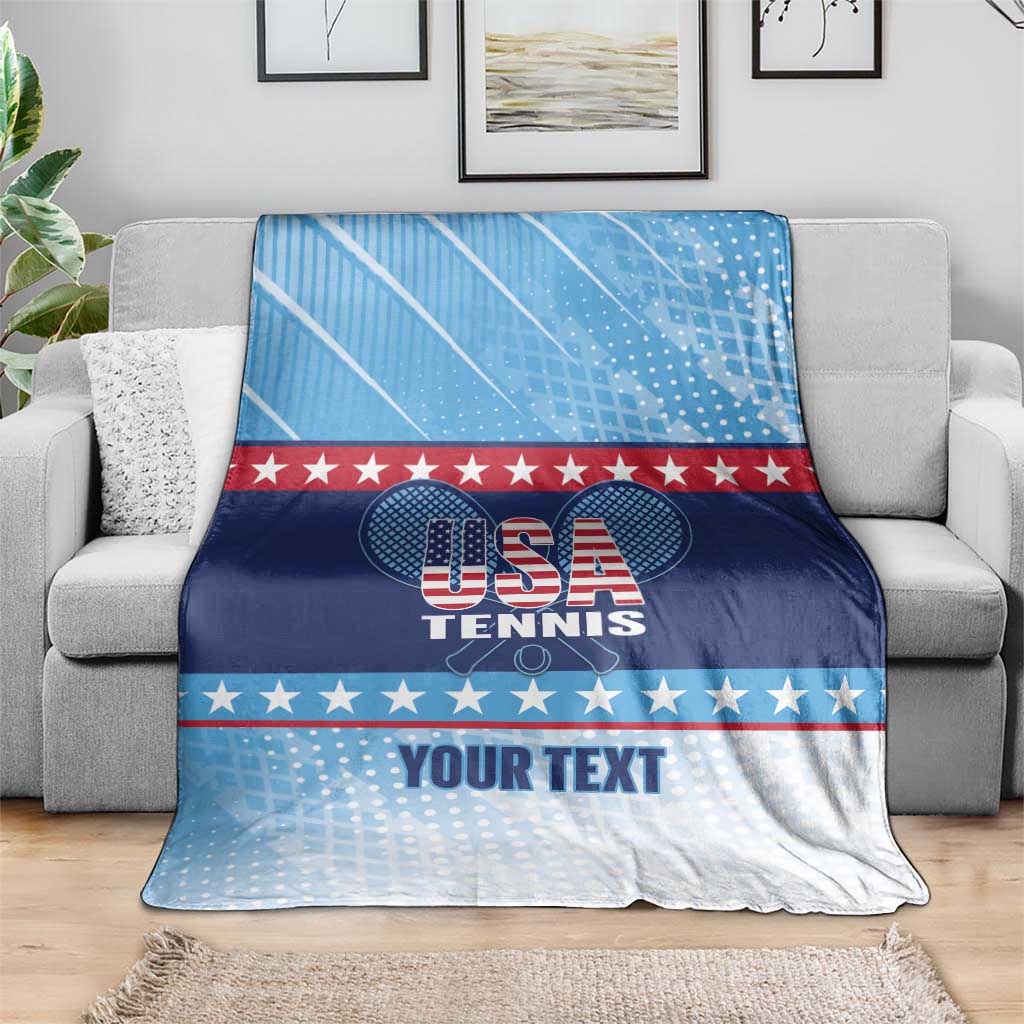 Custom United States Tennis Blanket 2025 Go USA - Wonder Print Shop