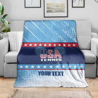 Custom United States Tennis Blanket 2025 Go USA - Wonder Print Shop