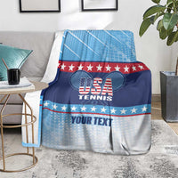 Custom United States Tennis Blanket 2025 Go USA - Wonder Print Shop