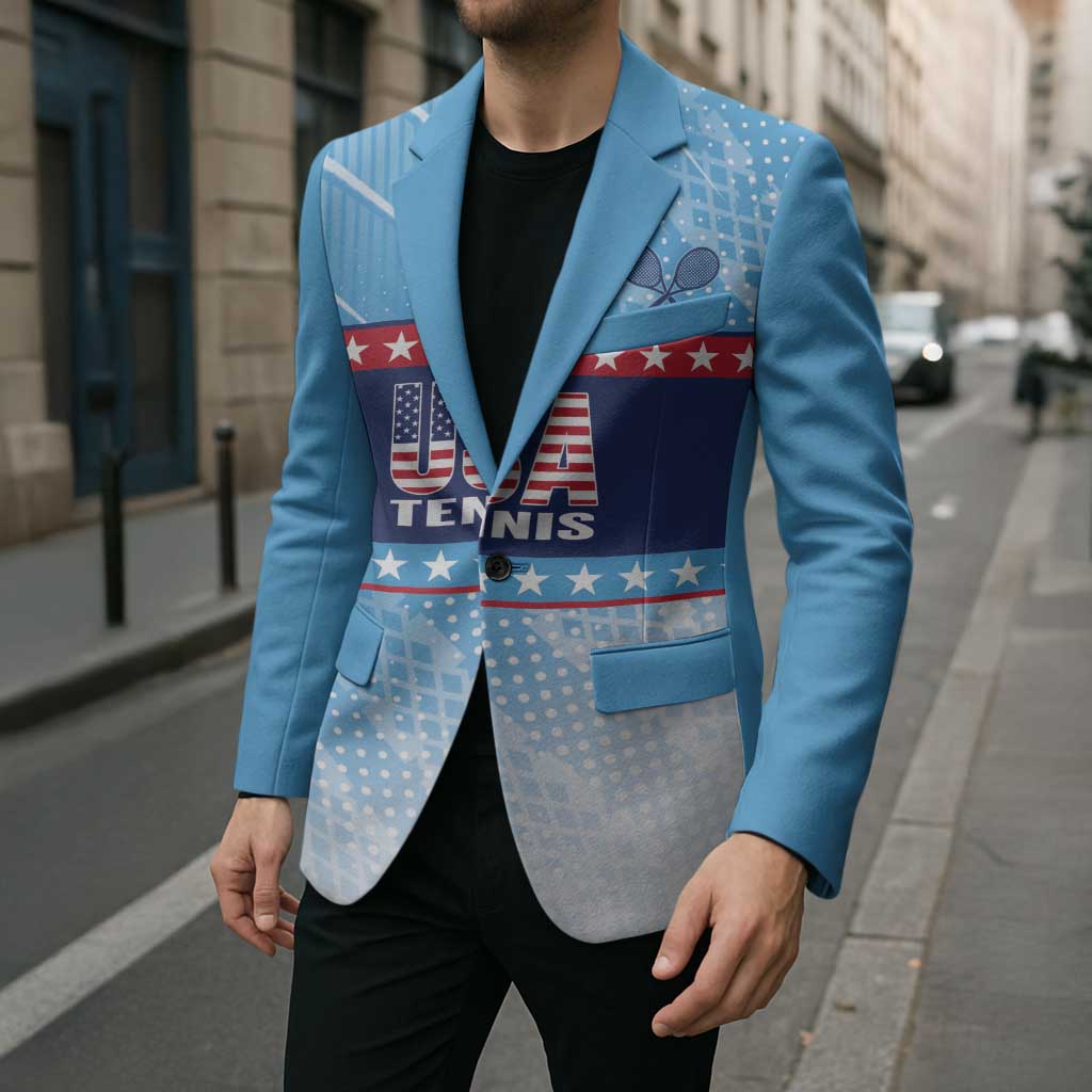 Custom United States Tennis Blazer 2025 Go USA - Wonder Print Shop