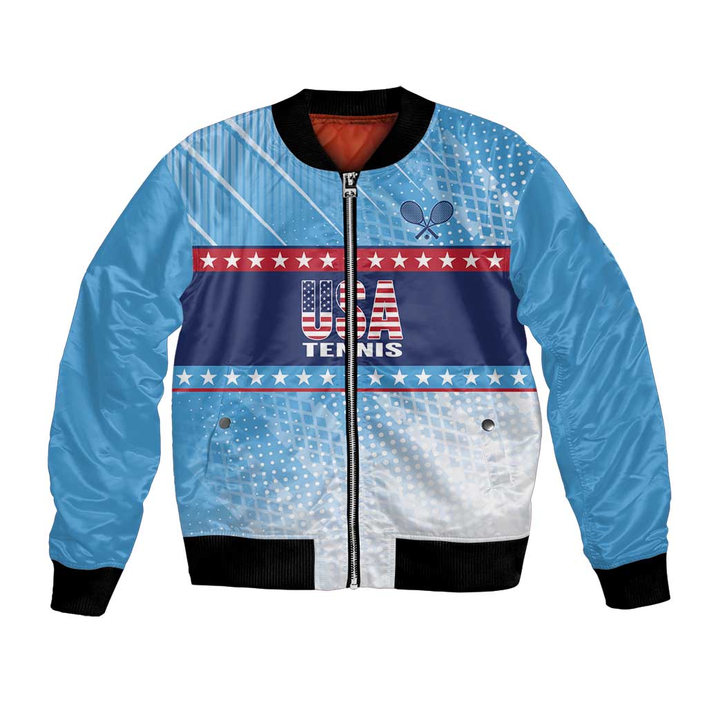 Custom United States Tennis Bomber Jacket 2025 Go USA - Wonder Print Shop