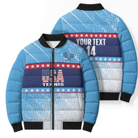 Custom United States Tennis Bomber Puffer Jacket 2025 Go USA - Wonder Print Shop