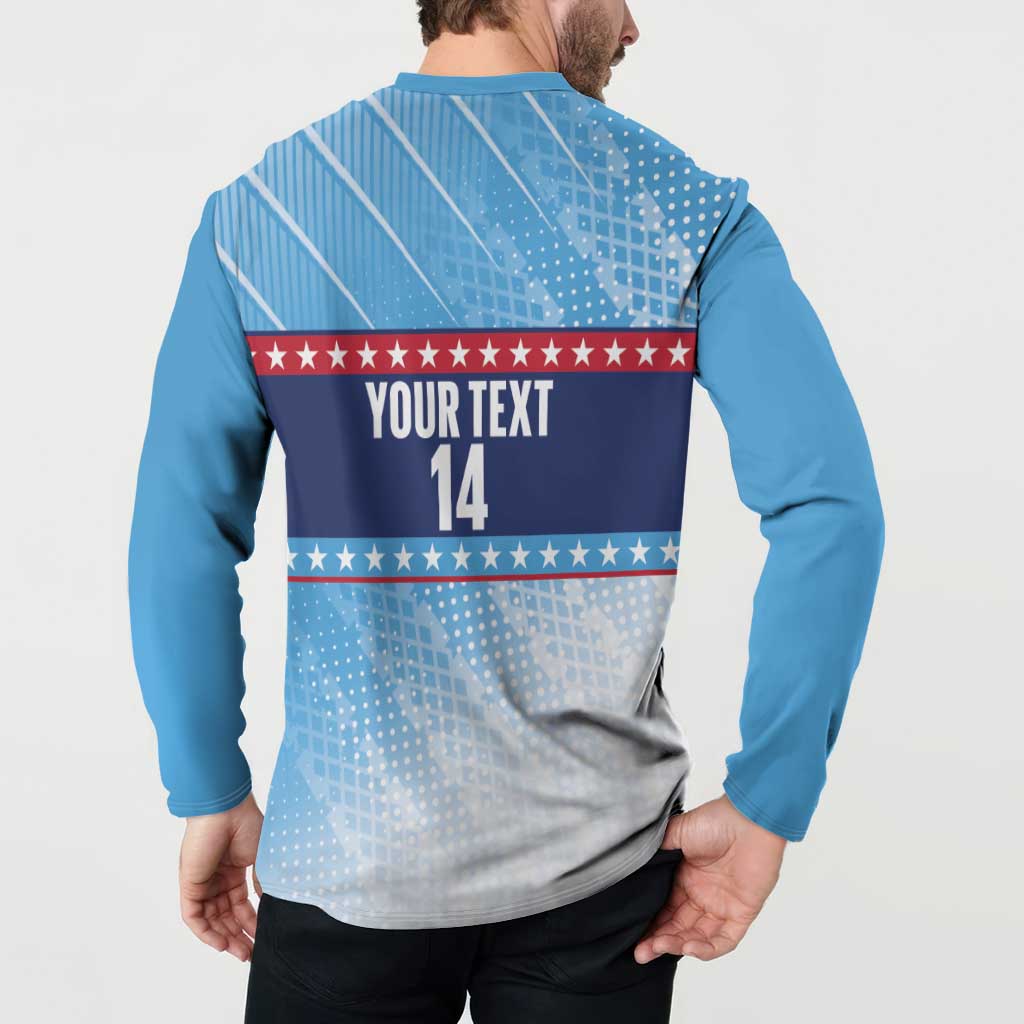 Custom United States Tennis Button Sweatshirt 2025 Go USA - Wonder Print Shop