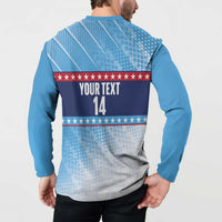 Custom United States Tennis Button Sweatshirt 2025 Go USA - Wonder Print Shop