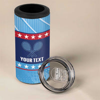 Custom United States Tennis 4 in 1 Can Cooler Tumbler 2025 Go USA - Wonder Print Shop